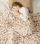 Cozy Bliss Leopard Print Fuzzy Throw Blanket for Couch &amp; Bed, Thick Soft Warm Fleece Blankets for...