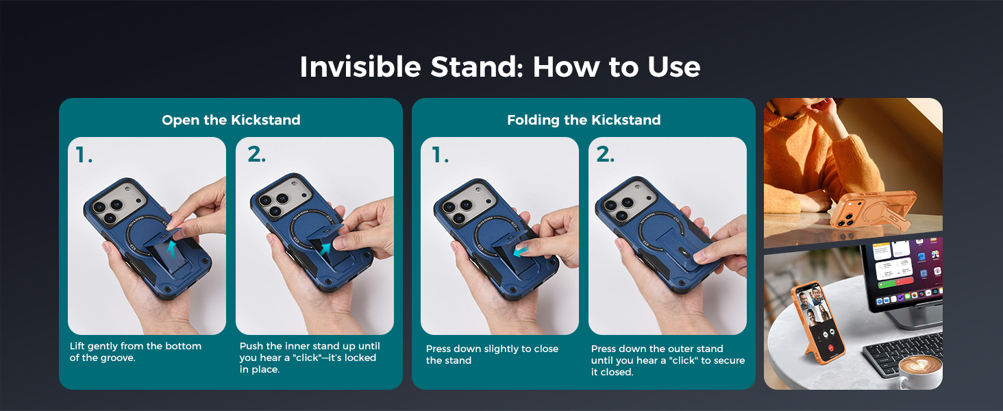 iPhone 17 Pro Max Case with Stand