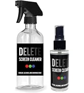 Delete Screen Cleaner Spray Kit, 2 Pack, 16oz and 2oz Bottle and 12