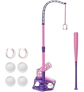 Contixo 3-in-1 T Ball Set for Kids - Baseball Set for Kids 3-5, MB2 Tee Ball Stand with 7 Balls, ...
