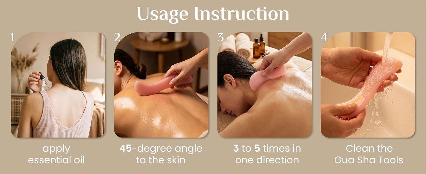 gua sha facial tool muscle scraper tool