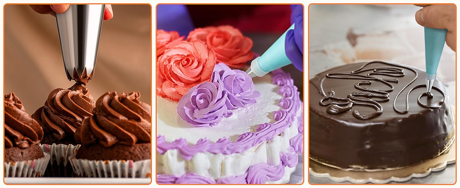Piping Bags and Tips Set