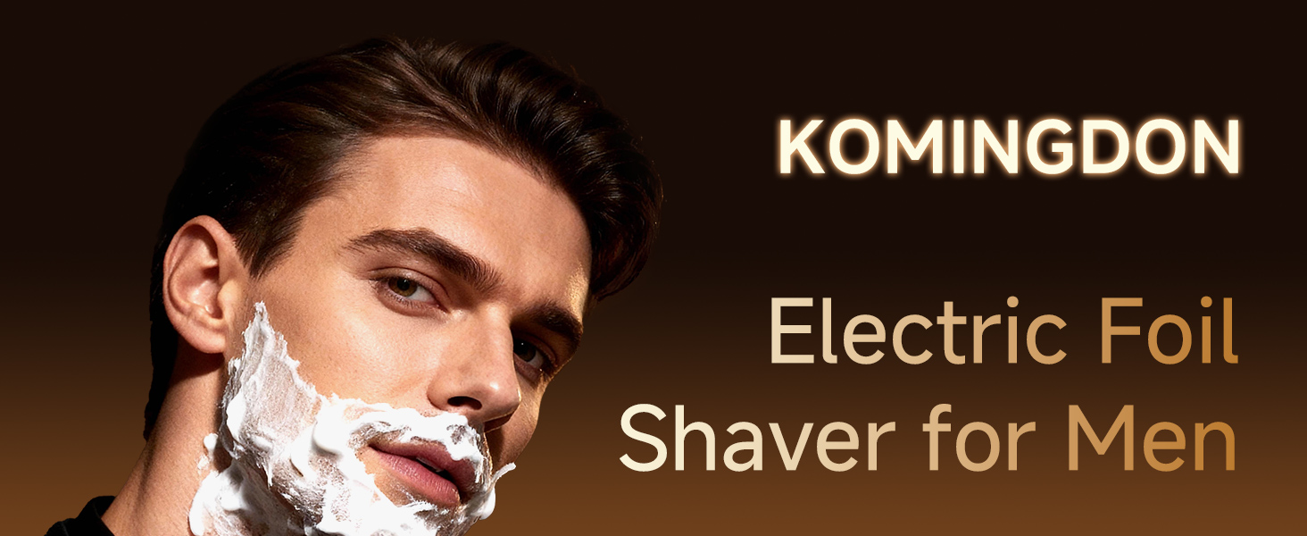 Electric Razor for men,Foil Shaver with pop-up trimmer,Cordless Beard Trimmer,Waterproof,Wet Dry Use