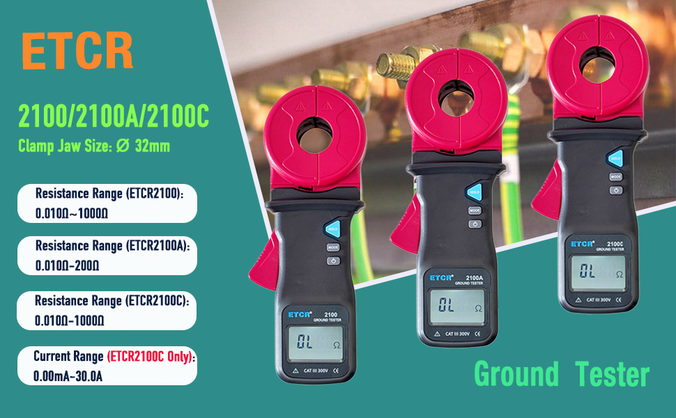 ETCR2100A+ Ground Resistance Meter