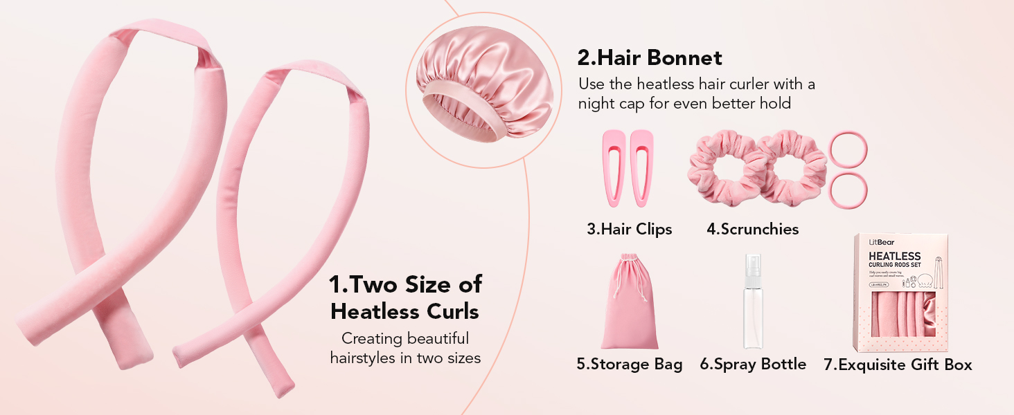 Heatless Hair Curler Set