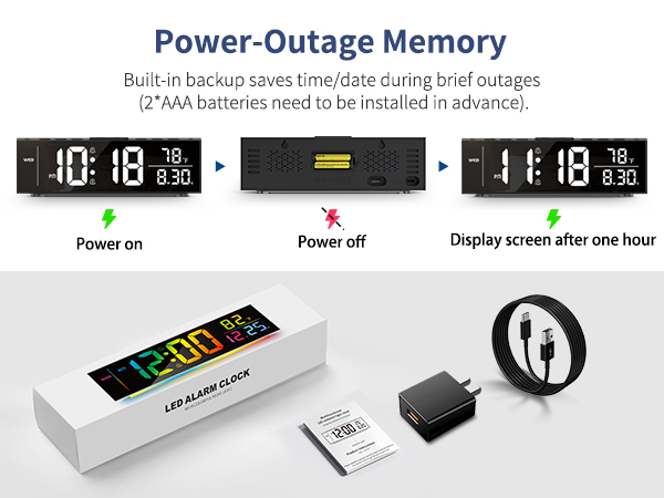 large digital wall clock