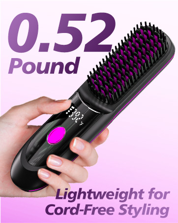 Choose your style with S9 Black and Garnet Red S9 Pro+ straightening brushes