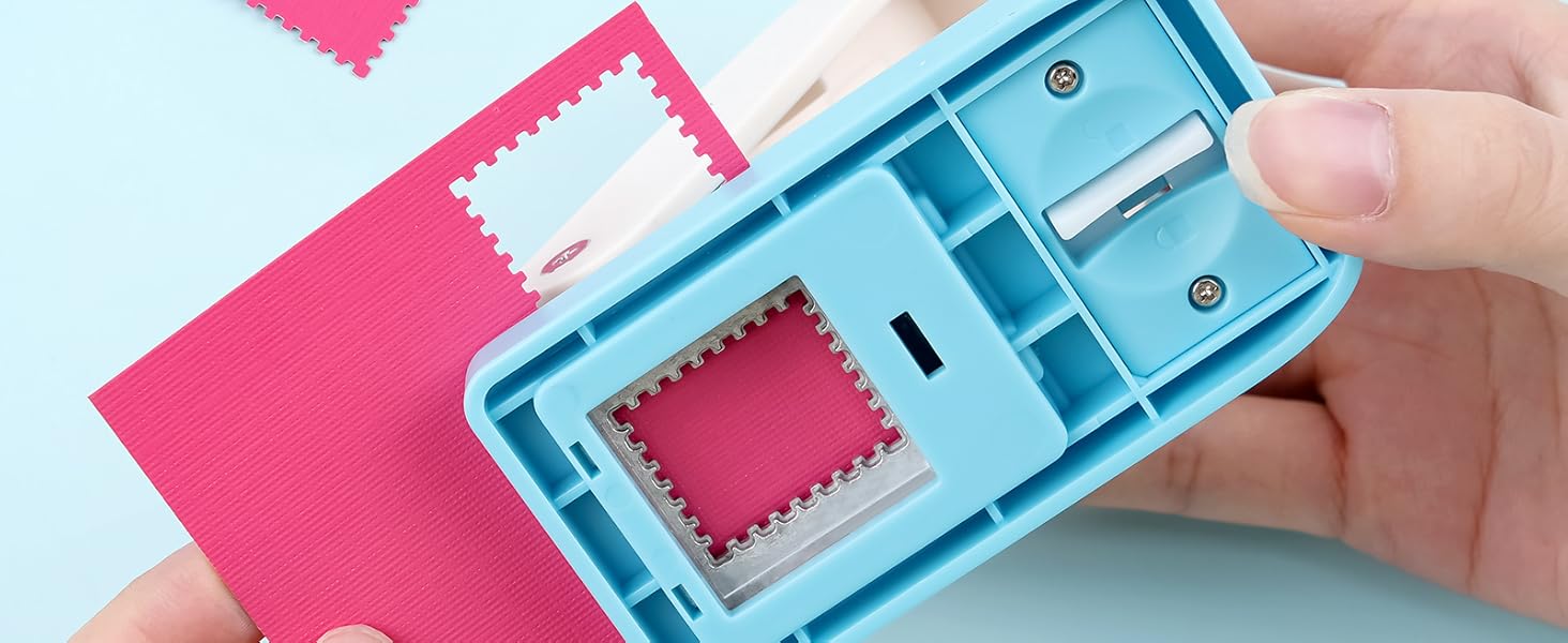 Scalloped Rectangle Lever Action Craft Punch