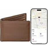HiWe Wallet for Men with Find My Tracker Built in, Bifold Genuine Leather Wallet, RFID Blocking, ...