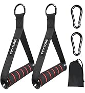 FYYTONE Gym Exercise Handles, Replacement Handle Attachments for Cable Machine, Resistance Band a...