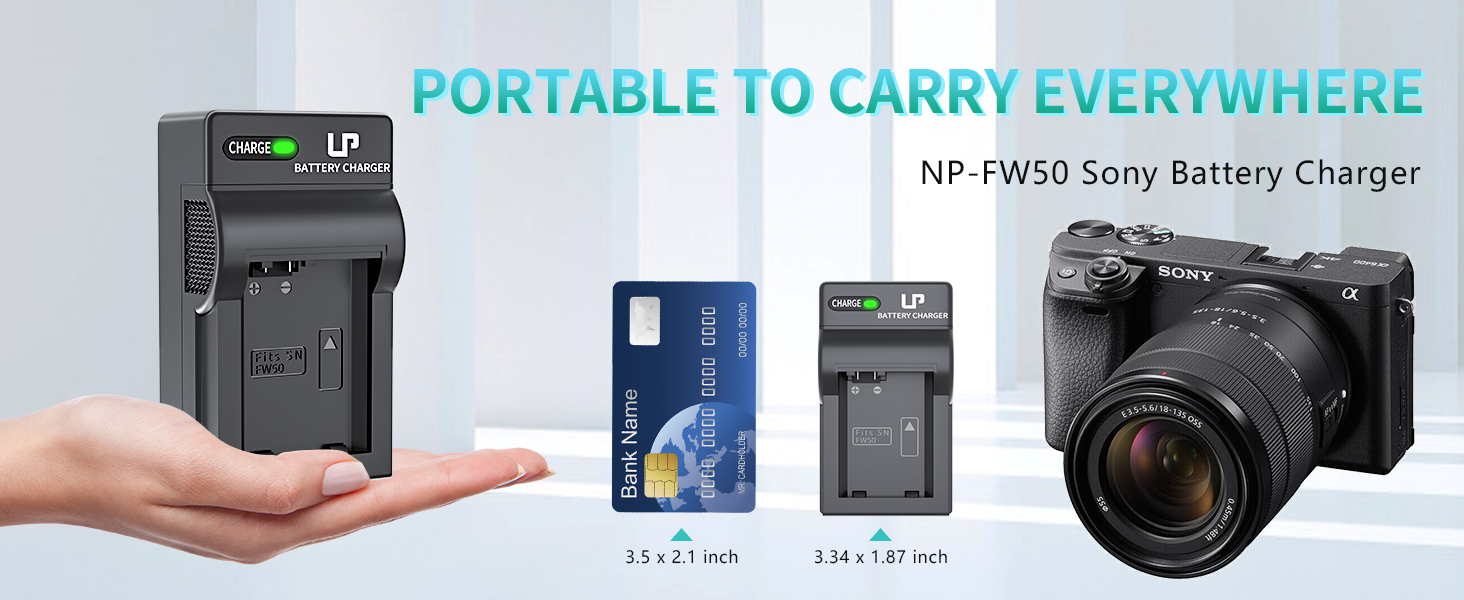 sony np-fw50 battery charger
