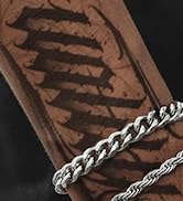 Pealicious Gold Bracelets for Men, Gold Chain for Men Boys Bracelet as Stainless Steel Gold Cuban...