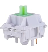 KiiBOOM Flick Linear Mechanical Switch Set, 43gf, Pre-Lubed, 5-Pin Creamy Switches, 35 Pieces for...