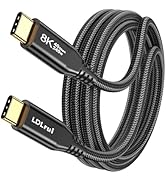 3FT USB 4 Gold-Plated Cable for Thunderbolt 4, 40Gbps Data Transfer, 8K/6K@60Hz, 240W PD Fast Cha...