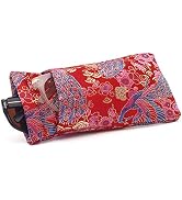 Face Shadow Double Glasses Case Soft Eyeglass Case For Women Men Squeeze Top Sunglasses Case With...