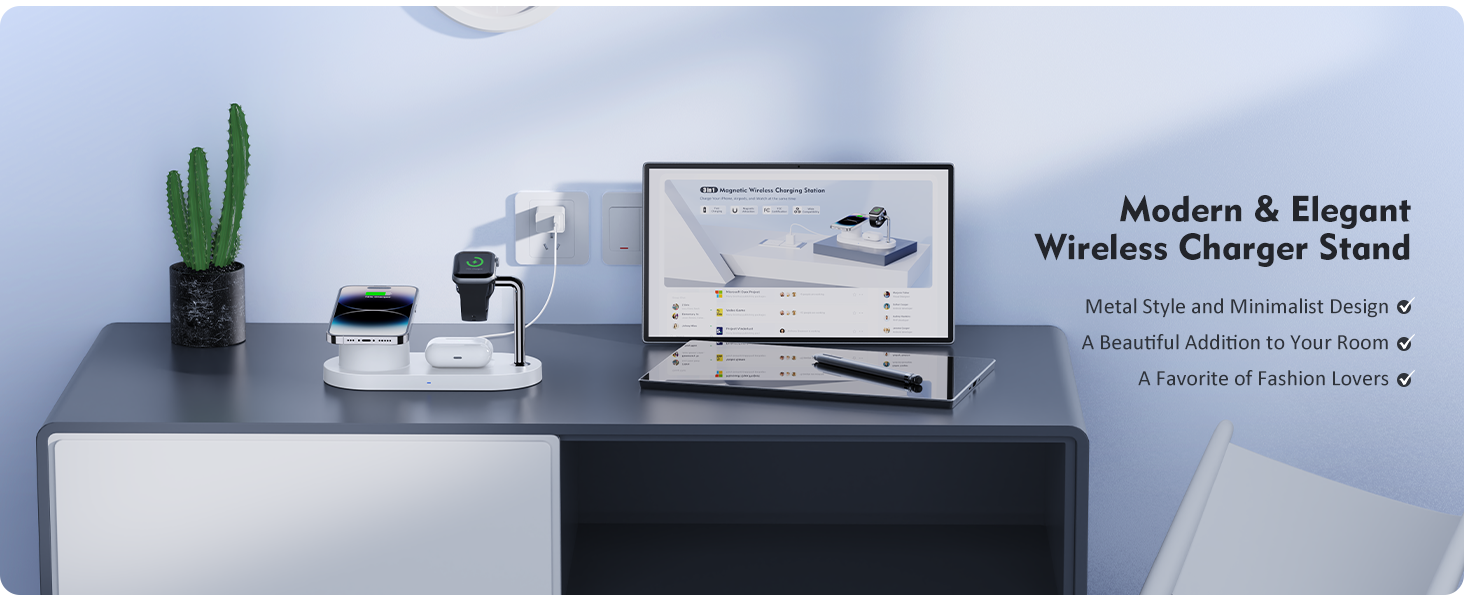 Modern &amp; Elegant Wireless Charger Stand