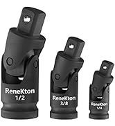 Renekton Universal Joint Set, Joint Adapter Ratchet Socket, Universal Sleeve Manual Tool, 1/4-Inc...