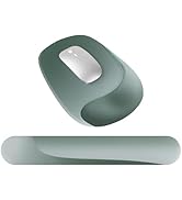 ARTSO Wrist Rest Support for Mouse Pad Keyboard Set, Ergonomic Mousepad Combo Memory Foam with No...