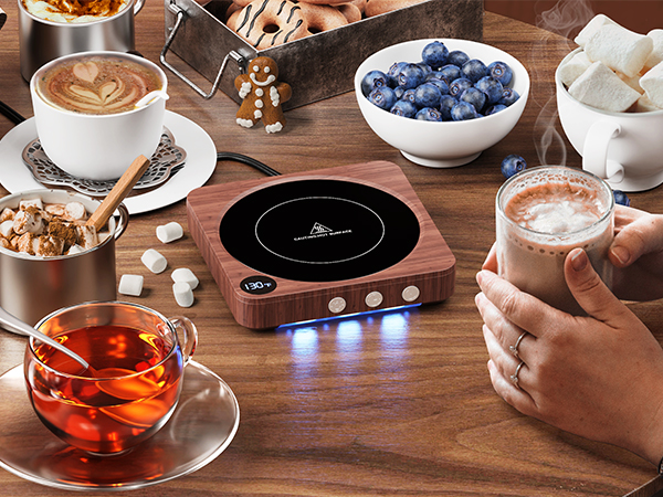 tea warmer; electric candle warmer; electric coffee mug; cup heater; large candle warmer;