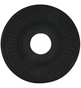 MY MIRONEY Black PU Ceiling Medallion Decorative Ceiling Fan Medallion Home Lighting Ceiling Cove...