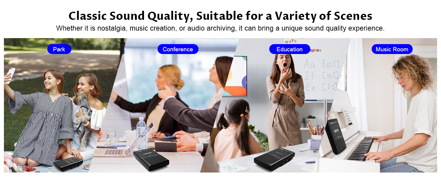 portable cassette tape player