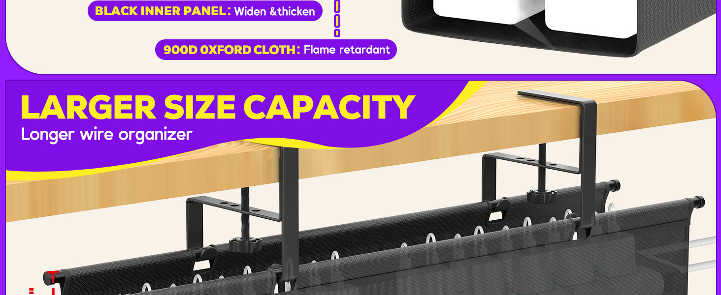 under desk cable tray