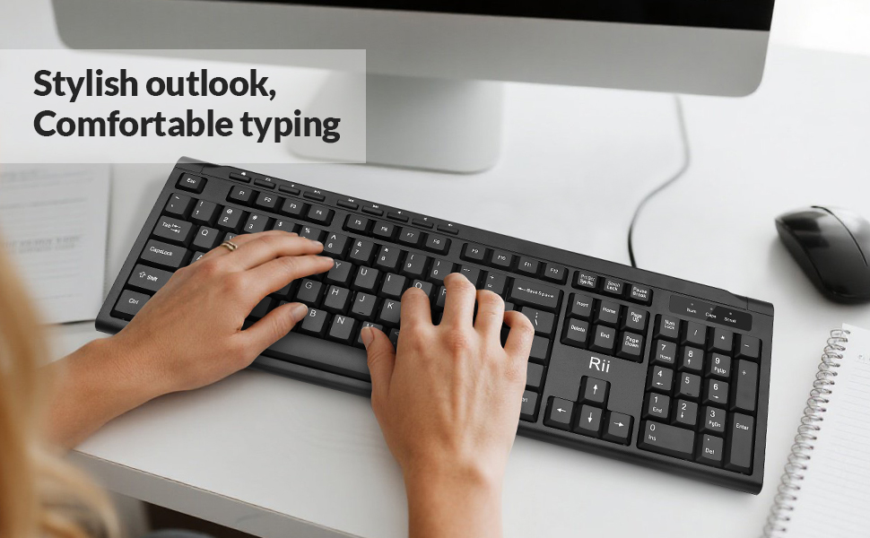 RII RK907 USB Wired Keyboard