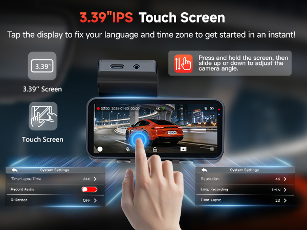 3.39''IPS Touch Screen