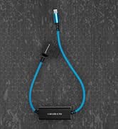 KONDOR BLUE | 16" D-Tap/P-Tap to USB-C PD 2-Way V-Mount Charger Braided Power Delivery Cable for ...