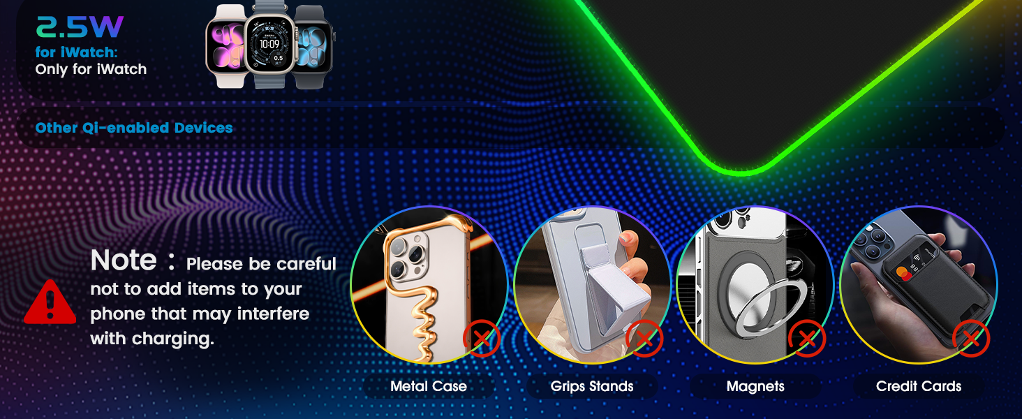 Compatible with All Qi Wireless Charging Devices