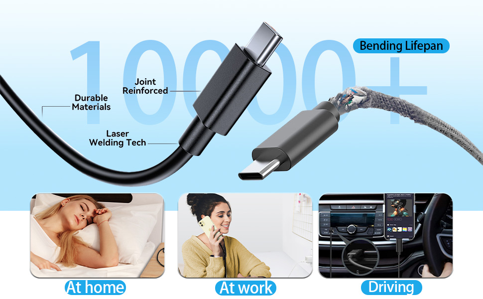 Durable with 10,000 bends