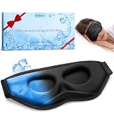BeeVines 3D Contoured Cooling Eye Mask for Puffy Eyes Migraines Headache Fast Relief, After Surge...
