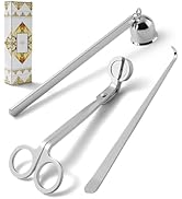 PATOISE 3 in 1 Candle Accessory Set, Candle Wick Trimmer Cutter, Candle Snuffer, Candle Wick Dipp...