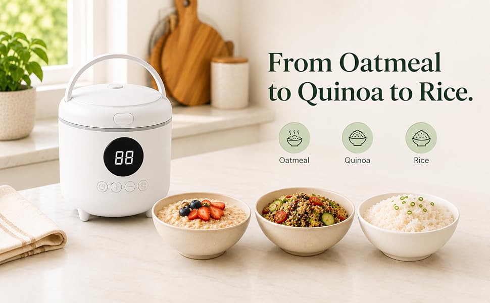 from oatmeal to quinoa to rice