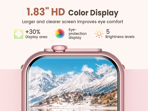 Women Smartwatch with 1.83 Inches Large Screen