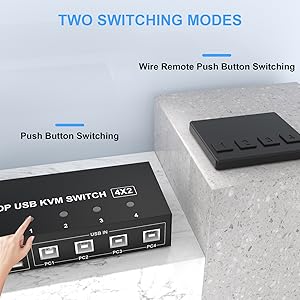 kvm switch 2 monitors 2 computers kvm switch dual monitor