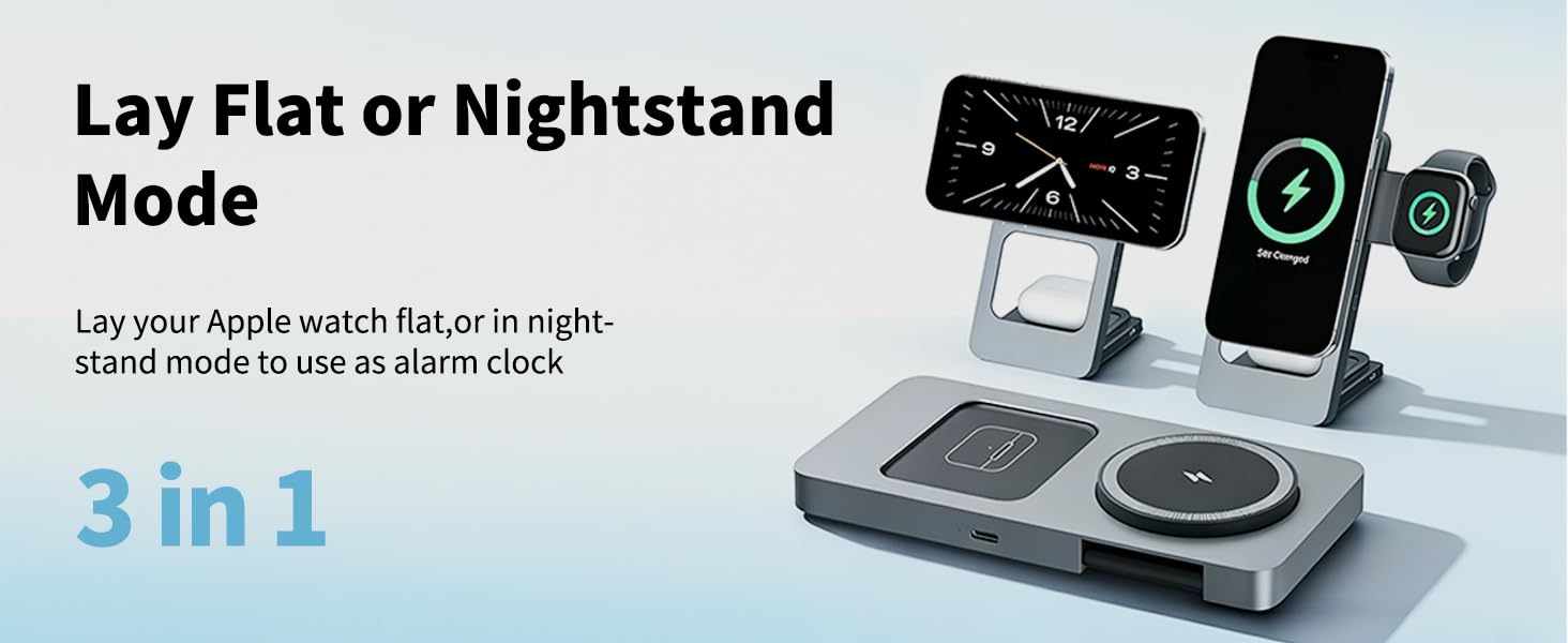3 in 1 Wireless Charging Station