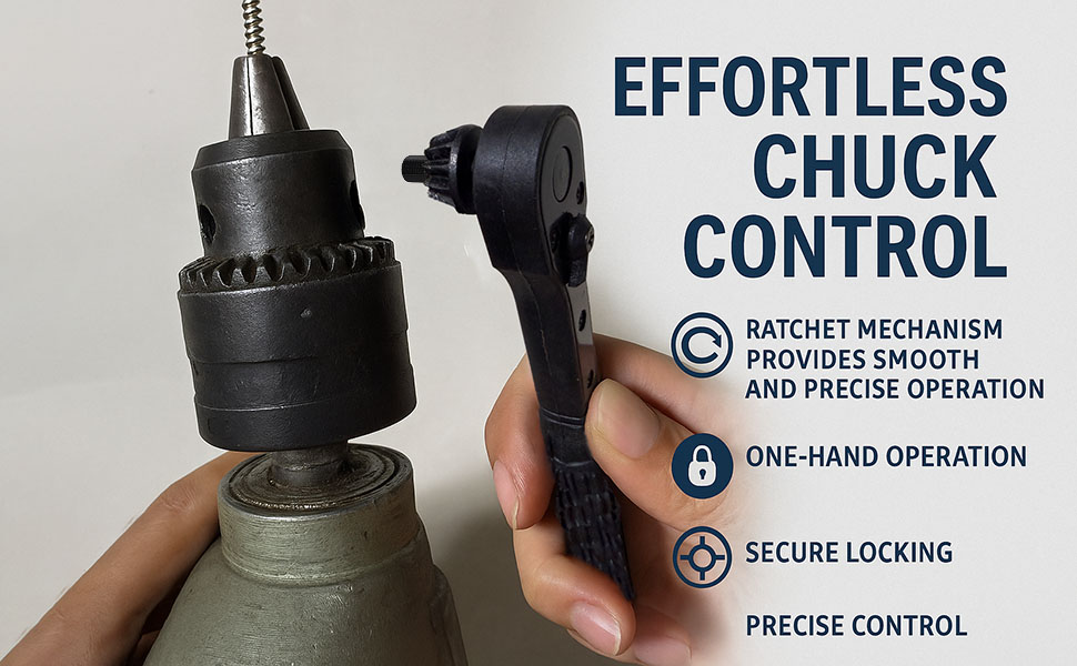 Hardened Steel Gear Reinforced Ratchet Core Anti-slip Ergonomic Grip