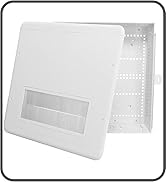 DataComm Electronics 15-Inch ABS Plastic Enclosure Box with Brush Cover, Recessed Media Box For S...