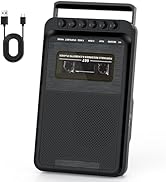 Portable Cassette Player with 3W Big Speaker Cassette Tape Recorder via Bluit-in Microphone,Casse...