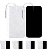 10PCS TENS Unit Replacement Pads 2"X4", VOVOU Stronger Self-Adhesive Large TENS Unit Pads Compati...