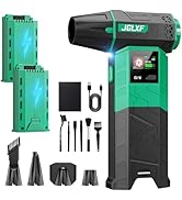 Electric Air Duster Upgraded, 130000RPM Gear Adjustable Compressed Air Duster, 2*4000mAh Removabl...