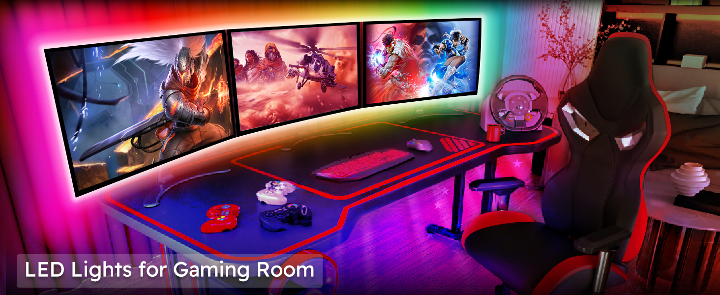 MORIACC LED Lights for Gaming Room