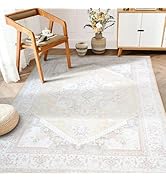 BESTSWEETIE Area Rugs 5x7 Rug for Living Room, Washable Rug 5x7, Non Slip Water Repellent Floor C...