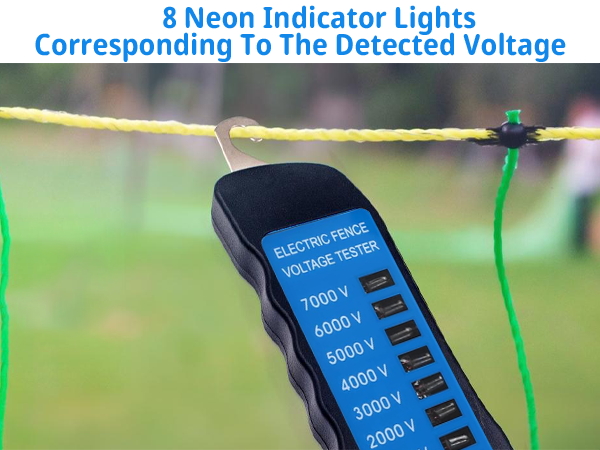 8 Neon Indicator Lights Corresponding To The Detected Voltage