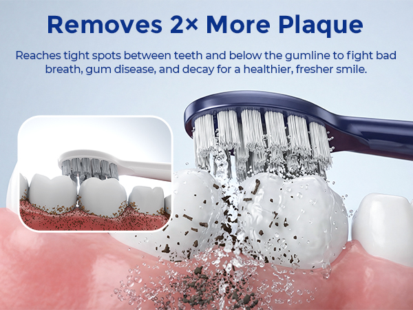 electric toothbrush with water flosser