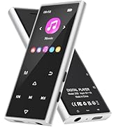 128GB MP3 Player with Bluetooth 5.3, AGXOV Music Player with Built-in HD Speaker, FM Radio, Voice...
