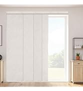 VEVOR Panel Track Blinds, Extendable Track from 45.8 in to 86 in W, Trimmable Panel Curtains Up t...
