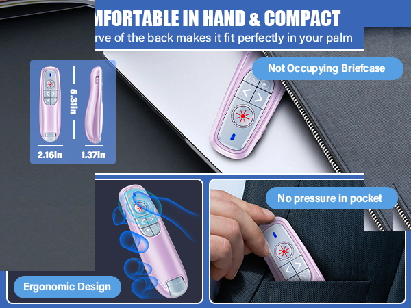 presentation clicker with laser pointer