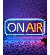ON AIR Sign, Live Streaming Neon Light, Recording Signs for Studio, USB LED Neon Light Wall Decor...
